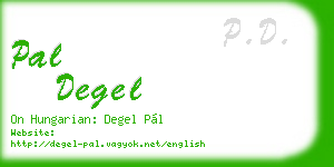pal degel business card